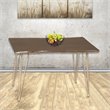 Carolina Classics Seti Live Edge Dining Table in Elm and Gold