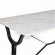 Carolina Classics Vera Solid Marble Top Bar Table in White