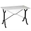 Carolina Classics Vera Solid Marble Top Bar Table in White