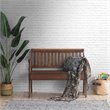 Carolina Classics Veranda Slatted Back Storage Bench in Elm/Black
