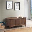 Carolina Classics Aura Solid Wood Blanket Storage Chest in Elm
