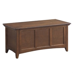 Carolina Classics Aura Solid Wood Blanket Storage Chest in Elm