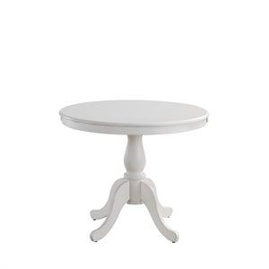 Carolina Classics Fairview 36&quot Round Pedestal Dining Table in White