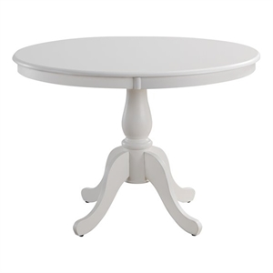 Carolina Classics Fairview 42&quot Round Pedestal Dining Table in White