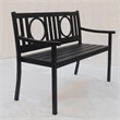 Carolina Classics Gramercy Outdoor Metal Bench in Black