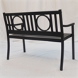 Carolina Classics Gramercy Outdoor Metal Bench in Black