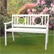 Carolina Classics Gramercy Outdoor Metal Bench in White