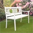 Carolina Classics Gramercy Outdoor Metal Bench in White