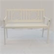 Carolina Classics Gramercy Outdoor Metal Bench in White