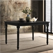 Carolina Classics Draven Farmhouse Wood Dining Table in Black