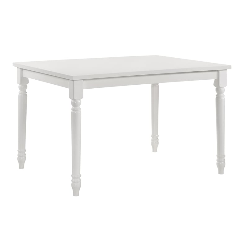 Carolina Classics Draven Farmhouse Wood Dining Table in White