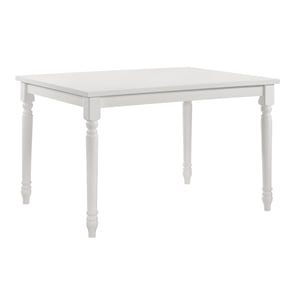 Carolina Classics Draven Farmhouse Wood Dining Table in White