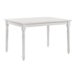 Carolina Classics Draven Farmhouse Wood Dining Table in White
