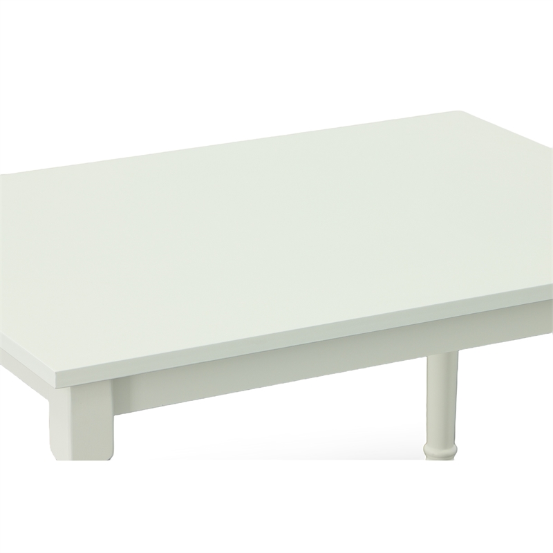 Carolina Classics Draven Farmhouse Wood Dining Table in White