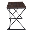 Carolina Classics Kendall Metal Computer Desk in Elm and Black