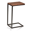 Carolina Classics Aggie Wood Computer Tray Table in Chestnut and Black