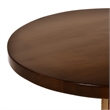 Carolina Classics Regan Adjustable Crank Wood Accent Table in Elm and Gold