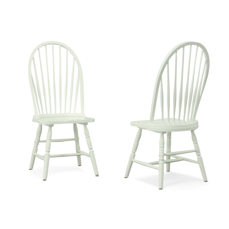 Carolina Classics Windsor Wood Dining Chair in Pure White