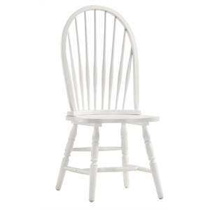 carolina classics windsor wood dining chair in pure white