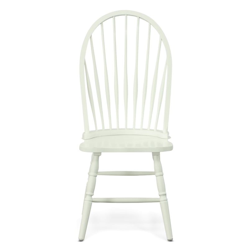 Carolina Classics Windsor Wood Dining Chair in Pure White