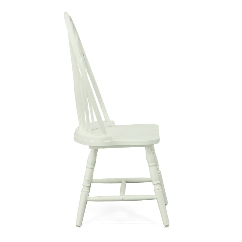 Carolina Classics Windsor Wood Dining Chair in Pure White