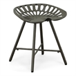 Carolina Classics Jace Tractor Seat Fireside Bench in Industrial Gray