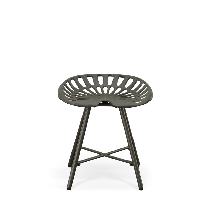Carolina Classics Jace Tractor Seat Fireside Bench in Industrial Gray