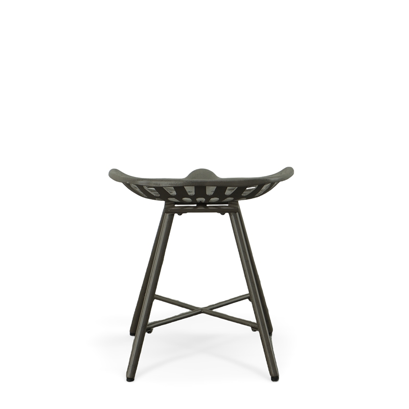 Carolina Classics Jace Tractor Seat Fireside Bench in Industrial Gray