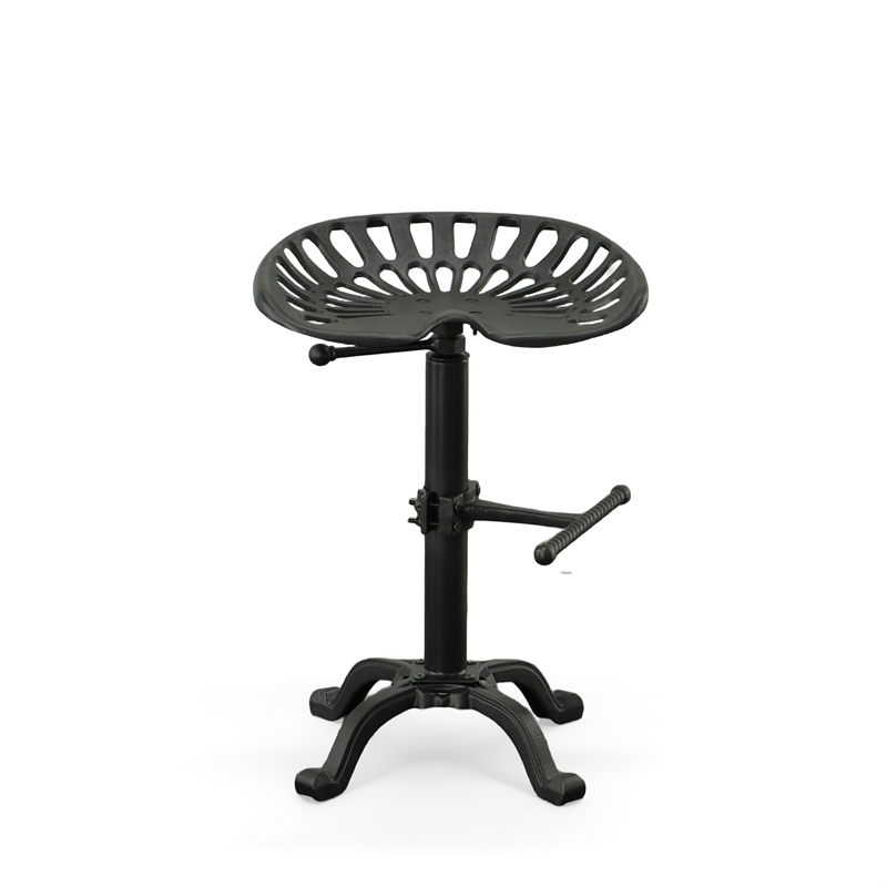 Carolina Classics Adjustable Tractor Seat Stool in Black