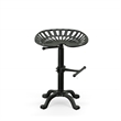 Carolina Classics Adjustable Tractor Seat Stool in Black