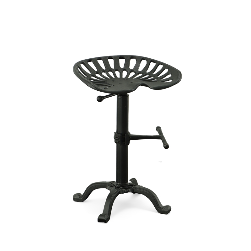 Carolina Classics Adjustable Tractor Seat Stool in Black