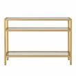 Carolina Classics Chrysalis 3 Tier Gold Console in Gold