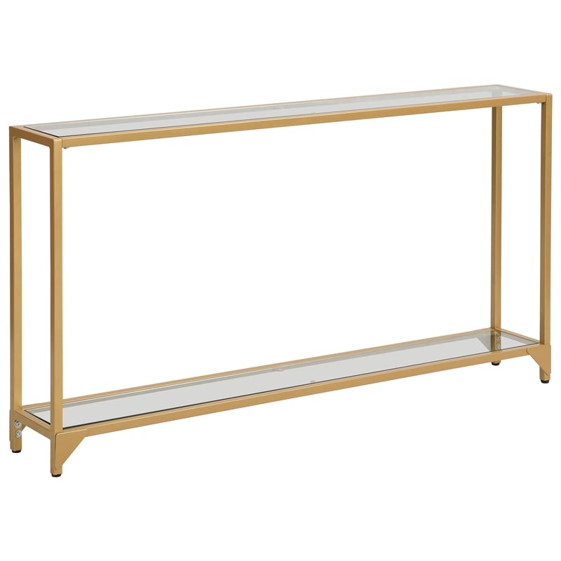 Carolina Classics Graydon Gold Slim Console in Gold