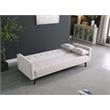 Carolina Classics  Evelina Convertible Sleeper Sofa with Pillows in Beige