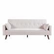 Carolina Classics  Evelina Convertible Sleeper Sofa with Pillows in Beige