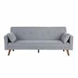 Carolina Classics  Evelina Convertible Sleeper Sofa with Pillows in Gray