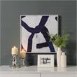 Carolina Classics Set of 2 Abstract Wall Art with White Frame in Blue