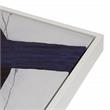 Carolina Classics Set of 2 Abstract Wall Art with White Frame in Blue