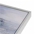 Carolina Classics Cityscape Abstract Wall Art 24 x 32 with Silver Frame in Teal