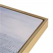 Carolina Classics Cityscape Abstract Wall Art 30 x 39 with Gold Frame in Teal