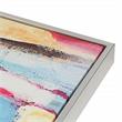 Carolina Classics Rainy Forest Abstract Wall Art 24 x 32 with Silver Frame