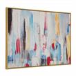 Carolina Classics Rainy Forest Abstract Wall Art 30 x 39 with Gold Frame