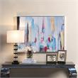 Carolina Classics Rainy Forest Abstract Wall Art 24 x 32 with Silver Frame