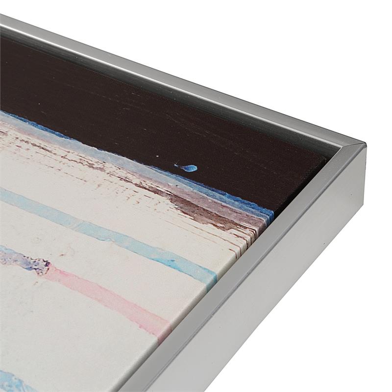 Carolina Classics Rainy Forest Abstract Wall Art 24 x 32 with Silver Frame