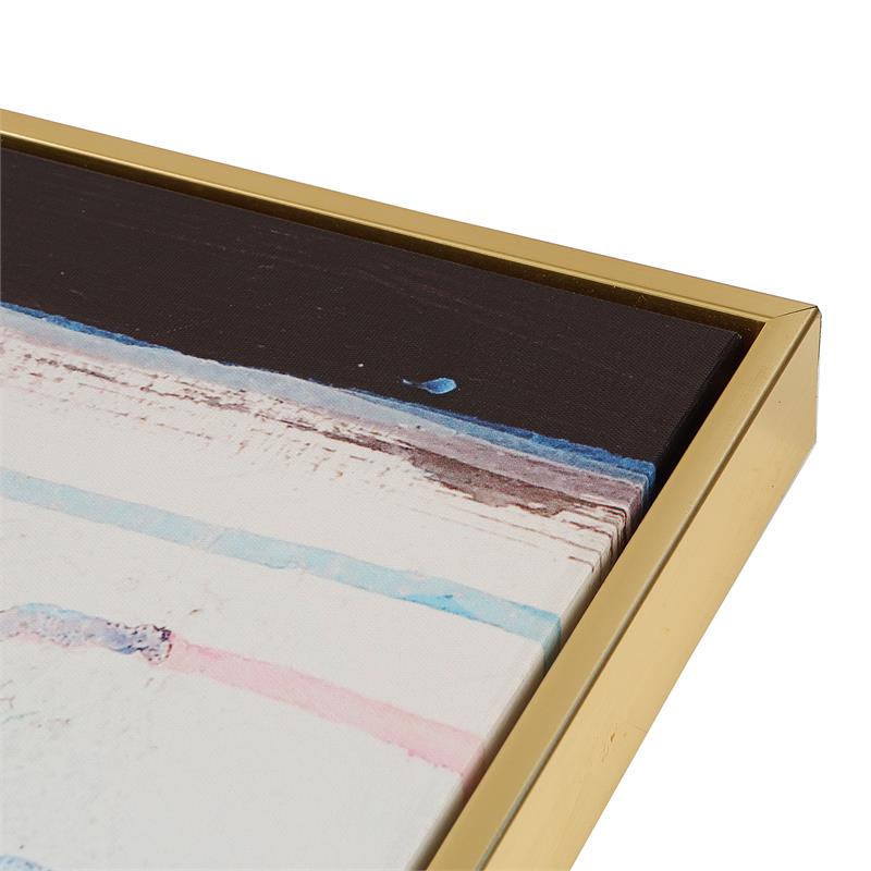 Carolina Classics Rainy Forest Abstract Wall Art 36 x 47 with Gold Frame