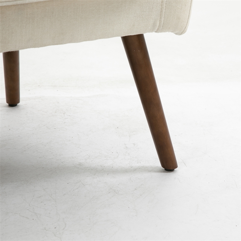 Carolina Classics Claudie Wing Back Accent Chair in Beige