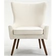Carolina Classics Claudie Wing Back Accent Chair in Beige
