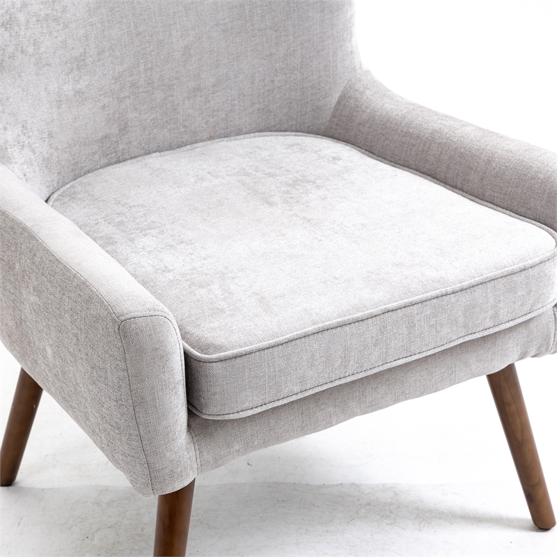 Carolina Classics Claudie Wing Back Accent Chair in Gray