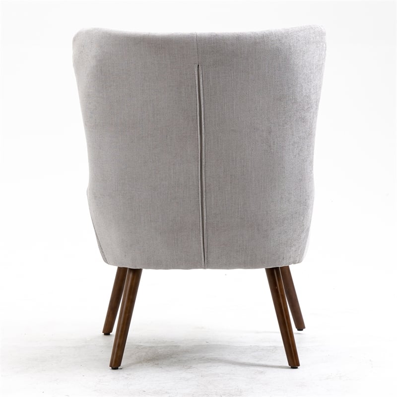 Carolina Classics Claudie Wing Back Accent Chair in Gray