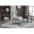 Carolina Classics Claudie Wing Back Accent Chair in Gray